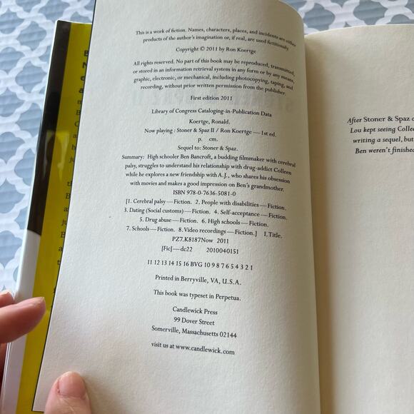 Now Playing Stoner & Spaz II by Ron Koertge Hardcover Book Pre-Loved - Picture 4 of 6